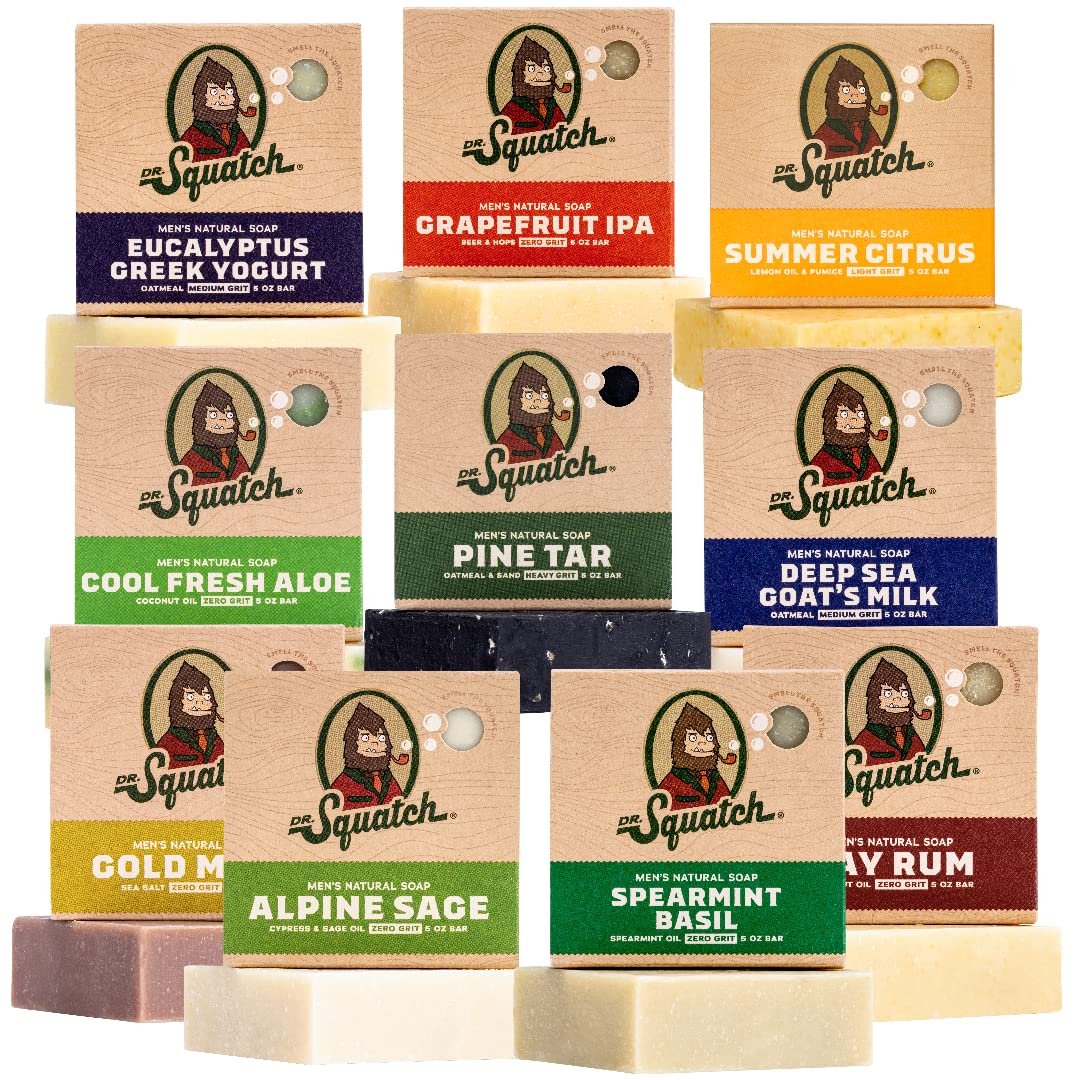 Dr. Squatch Natural Bar Soap for Men Variety Gift Set